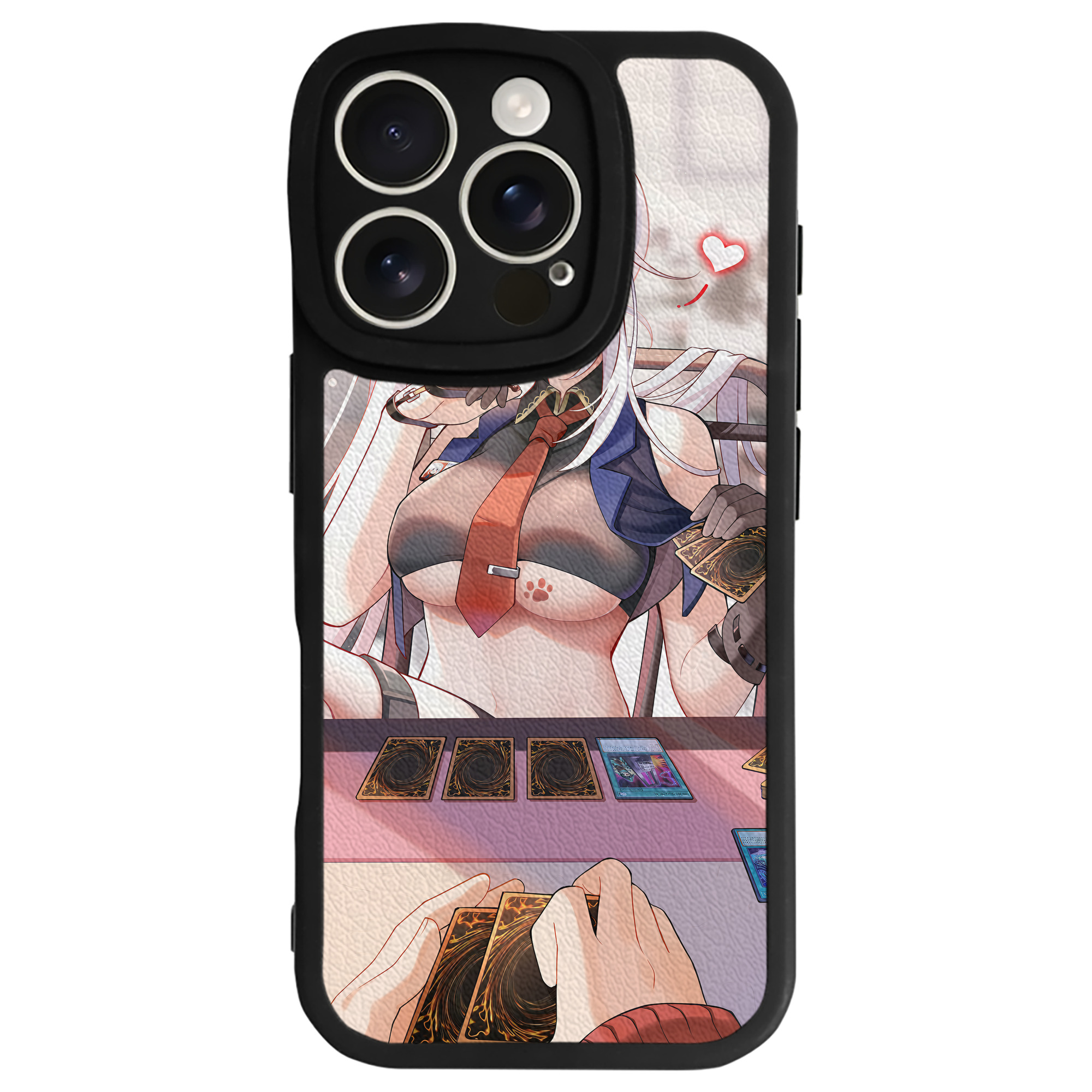（画像用） 遊☆戯☆王 Yu-Gi-Oh! 【iPhone 16シリーズ対応】シリコンスマホケース（レザー調） 材質：シリコン